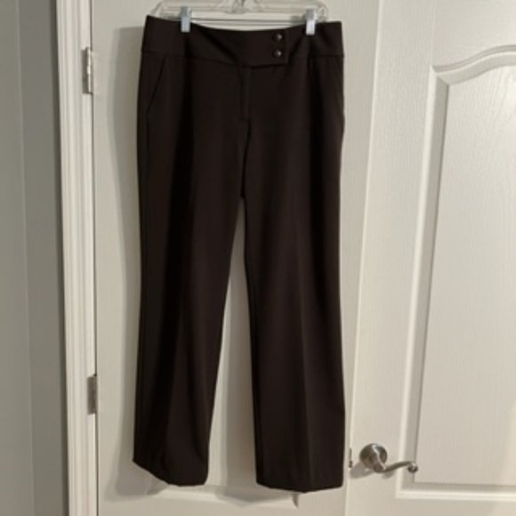 Apt 9 Modern Fit Women's Trousers 10 Brown - Picture 1 of 13